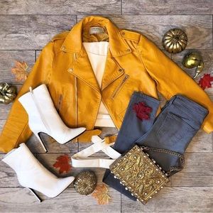 Top Moda White Heeled Ankle Boots